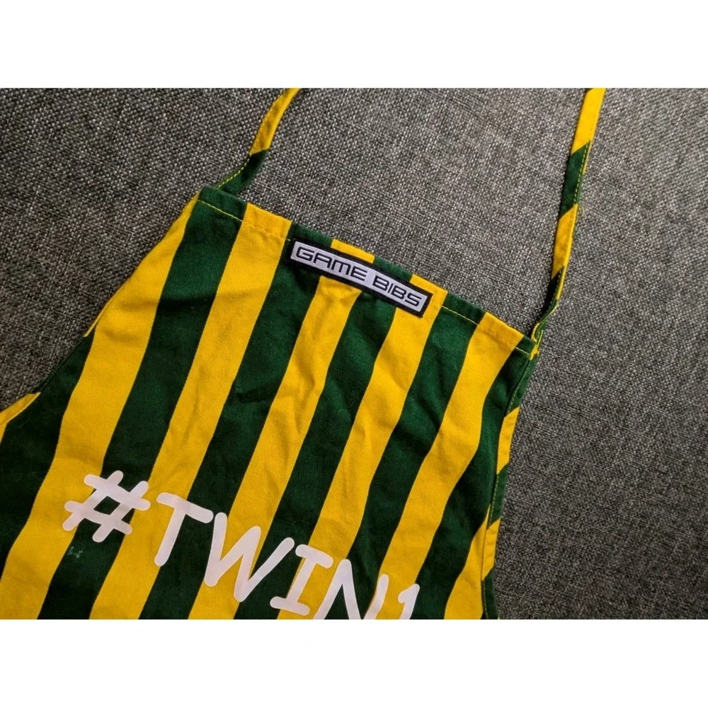 Game Bibs Green Bay Packers Cooking Apron Green and Yellow Lambeau‎ One Size